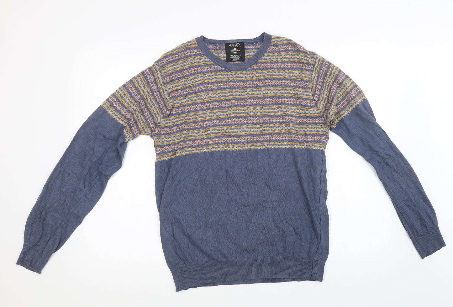 Mens UK Size M Burton Blue Pullover Sweatshirt