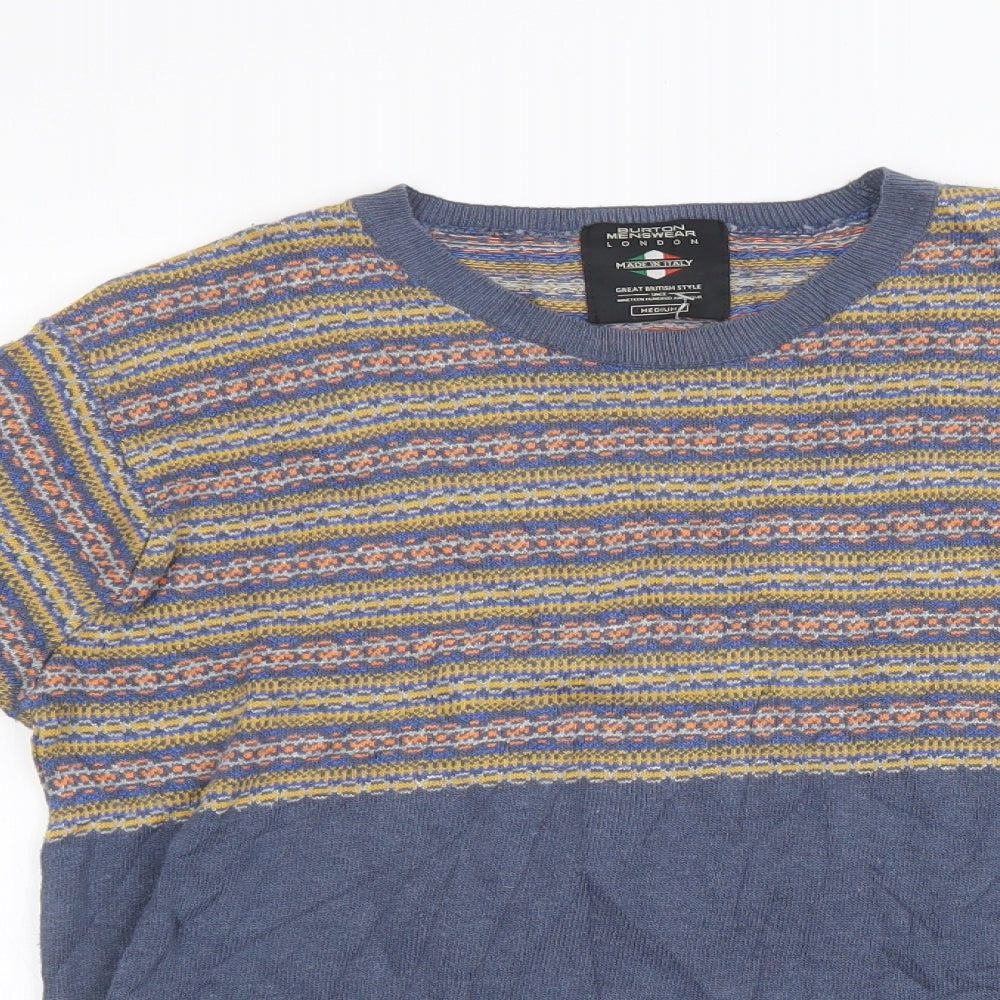 Mens UK Size M Burton Blue Pullover Sweatshirt