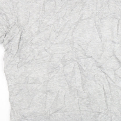 Dorothy Perkins Womens Grey  Knit Pullover Sweatshirt Size 10