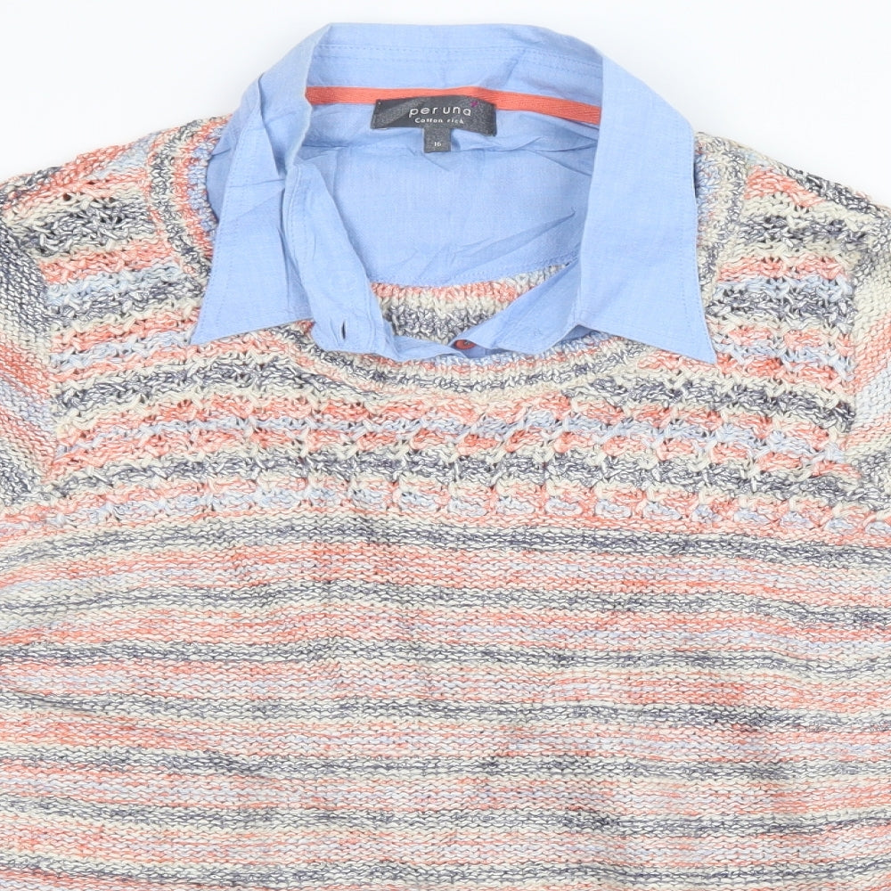 Womens UK Size 16 Marks and Spencer Multicoloured Pullover Sweatshirt