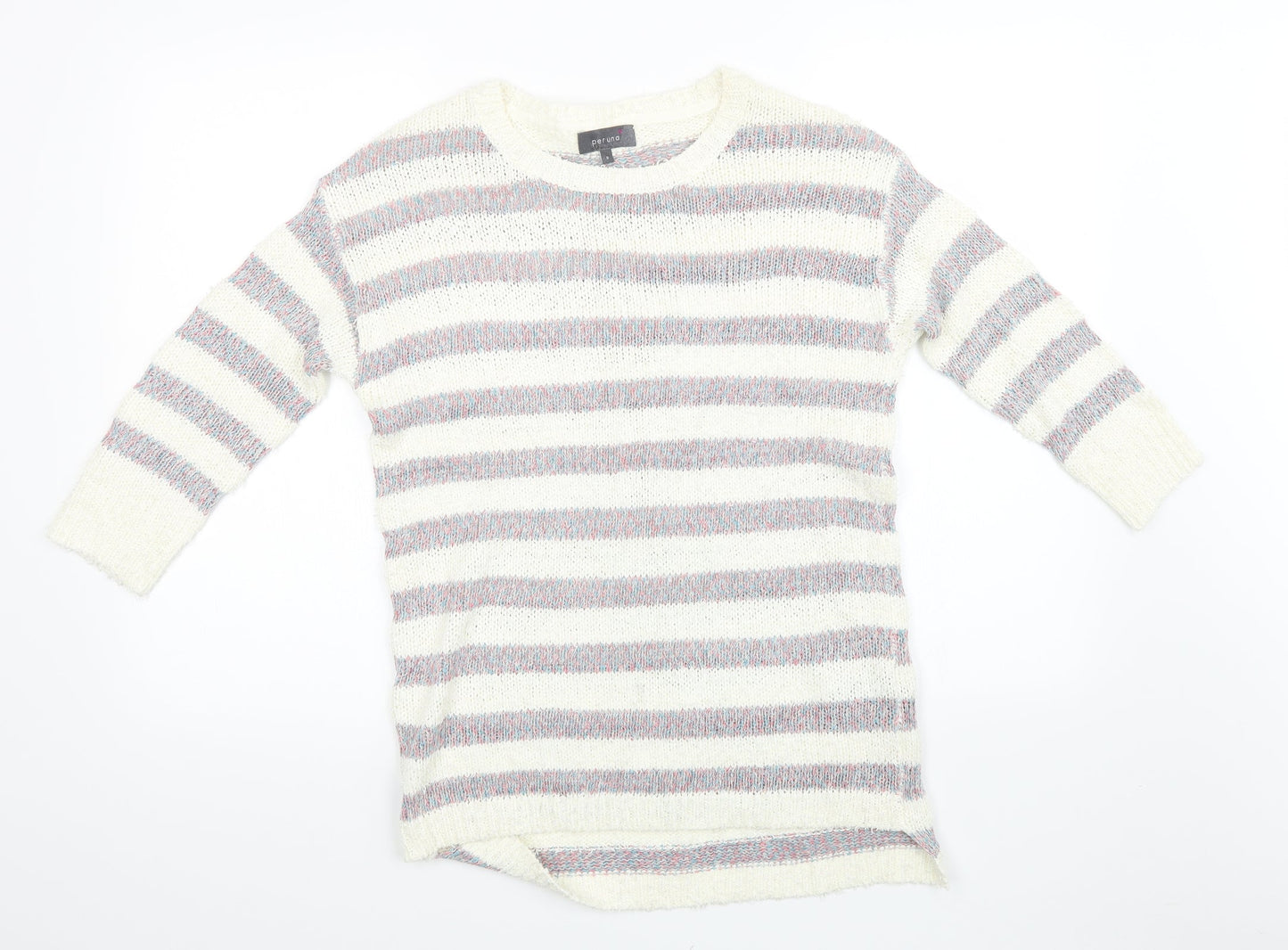 Womens UK Size 8 Marks and Spencer White Pullover Sweatshirt