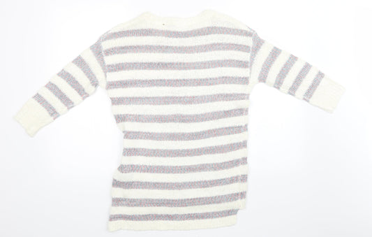 Womens UK Size 8 Marks and Spencer White Pullover Sweatshirt