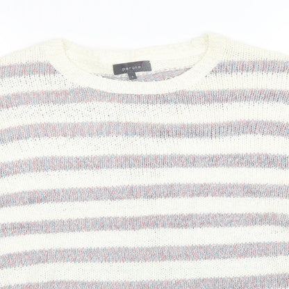 Womens UK Size 8 Marks and Spencer White Pullover Sweatshirt
