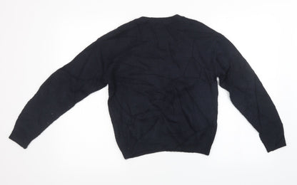 NEXT Girls Black  Knit Pullover Sweatshirt Size 12 Years