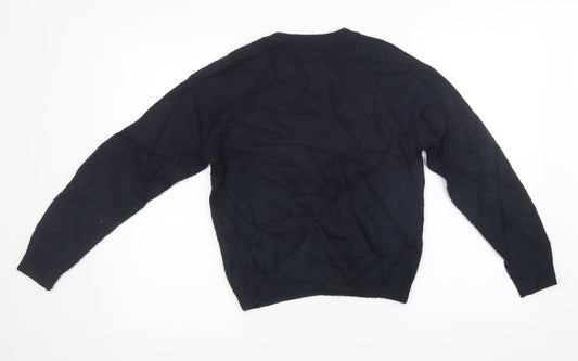 NEXT Girls Black  Knit Pullover Sweatshirt Size 12 Years