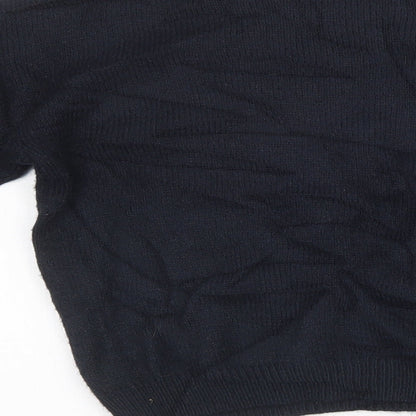 NEXT Girls Black  Knit Pullover Sweatshirt Size 12 Years