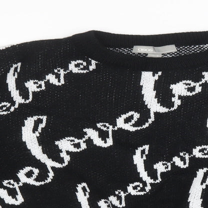 Womens UK Size 8 ASOS Black Pullover Sweatshirt
