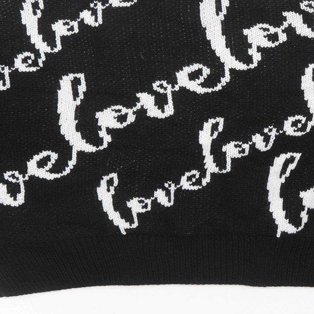 Womens UK Size 8 ASOS Black Pullover Sweatshirt