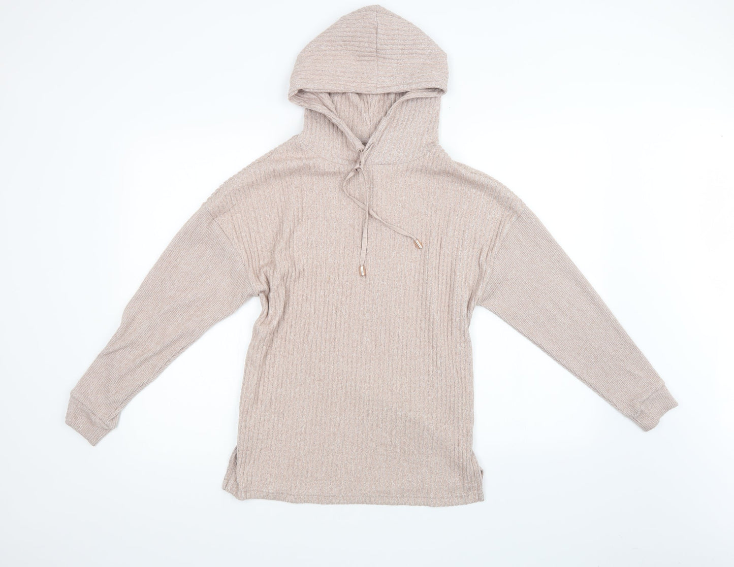 F&F Womens Pink  Knit Pullover Hoodie Size XS