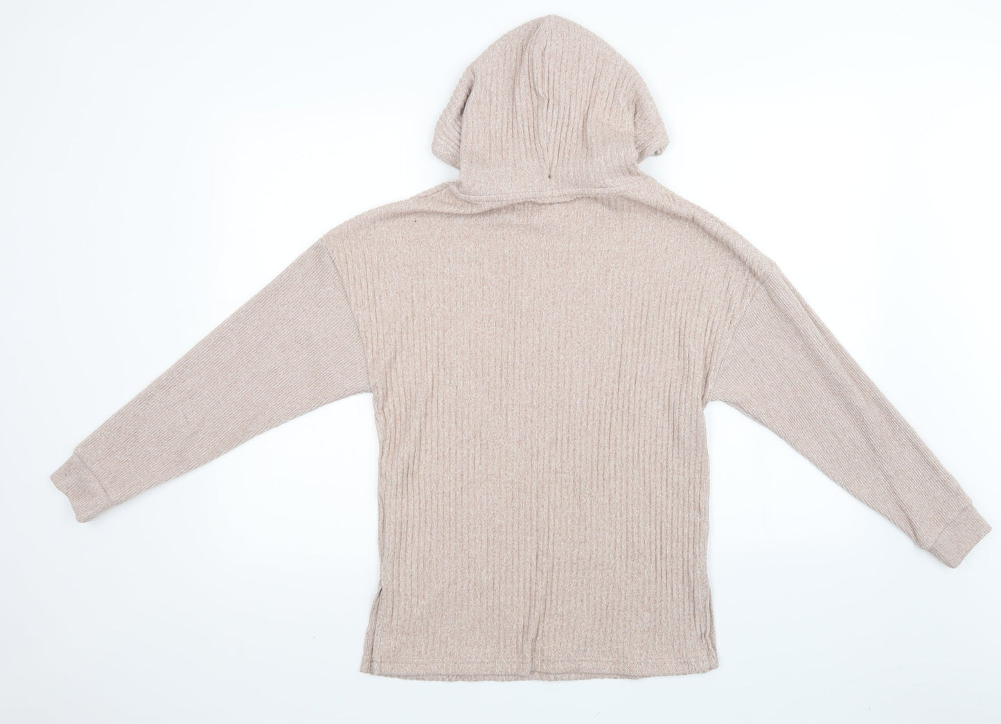 F&F Womens Pink  Knit Pullover Hoodie Size XS