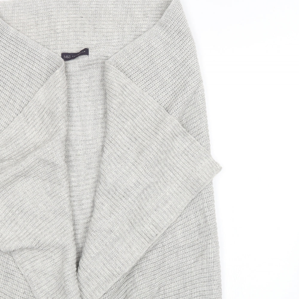 Womens UK Size M Marks and Spencer Grey Cardigan Jumper