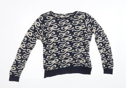 Womens UK Size 14 Marks and Spencer Blue Pullover Sweatshirt