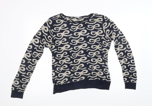 Womens UK Size 14 Marks and Spencer Blue Pullover Sweatshirt