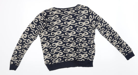 Womens UK Size 14 Marks and Spencer Blue Pullover Sweatshirt
