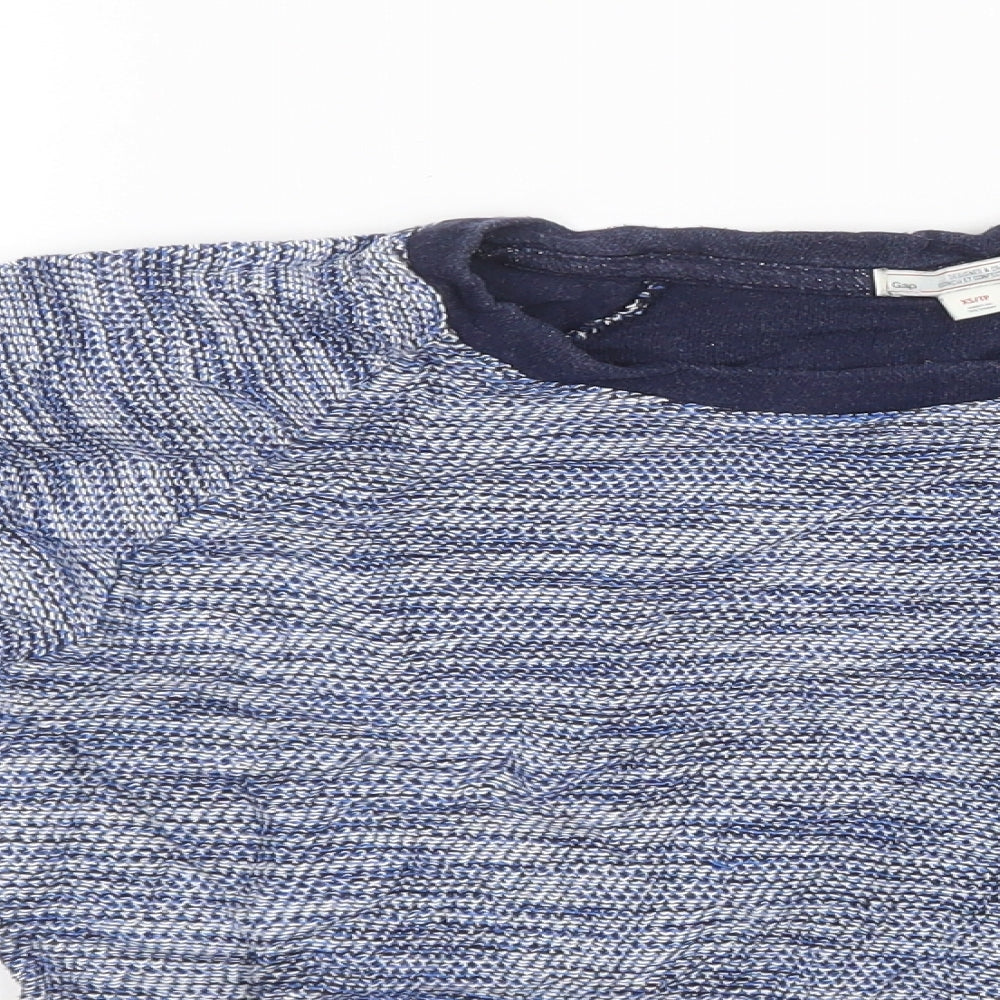 Mens UK Size XS Gap Blue Pullover Sweatshirt