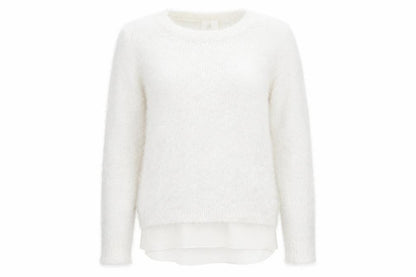 Womens White   Pullover Sweatshirt Size 12