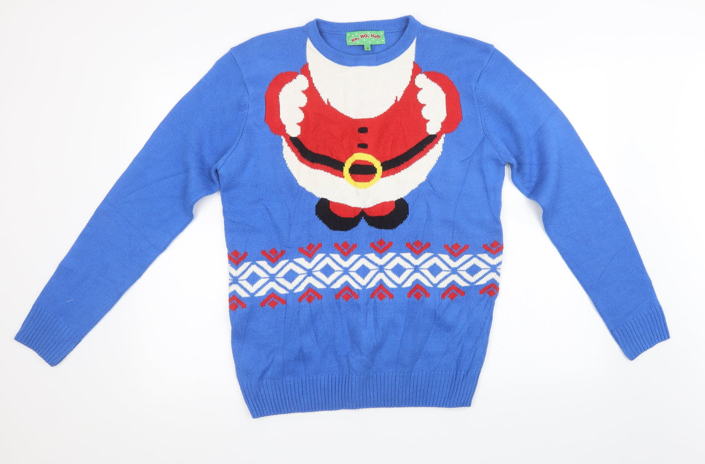 Mens UK Size M Preworn Blue Pullover Sweatshirt