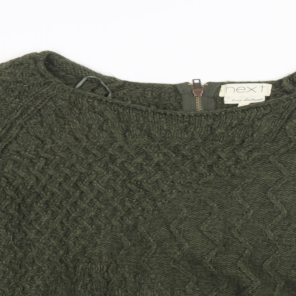 Womens UK Size 14 NEXT Green Pullover Sweatshirt