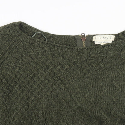 Womens UK Size 14 NEXT Green Pullover Sweatshirt