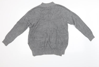 Womens UK Size S H&M Grey Pullover Sweatshirt