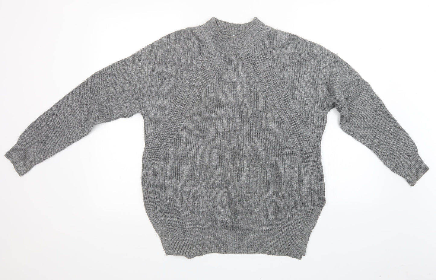 Womens UK Size S H&M Grey Pullover Sweatshirt