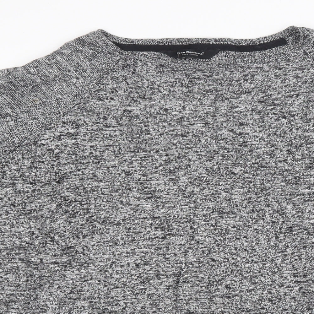 Mens UK Size XL Cedar Wood State Grey Pullover Sweatshirt