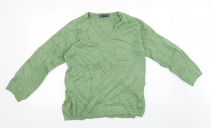 Womens UK Size S Marks and Spencer Green Pullover Sweatshirt