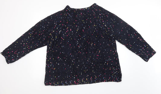 Womens UK Size L NEXT Black Pullover Sweatshirt