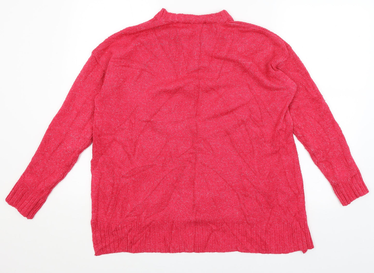 Womens UK Size M M&S Pink Pullover Jumper