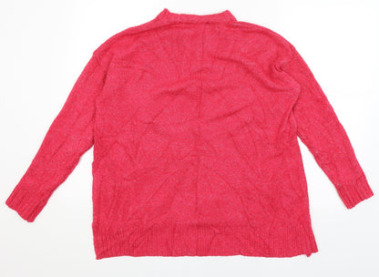 Womens UK Size M M&S Pink Pullover Jumper