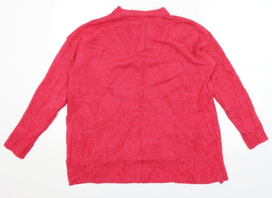 Womens UK Size M M&S Pink Pullover Jumper