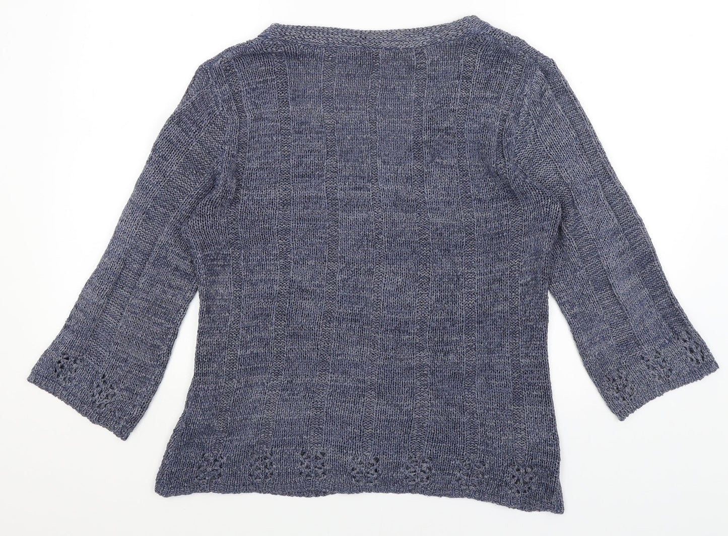 Womens UK Size 18 E-vie Blue Cardigan Jumper