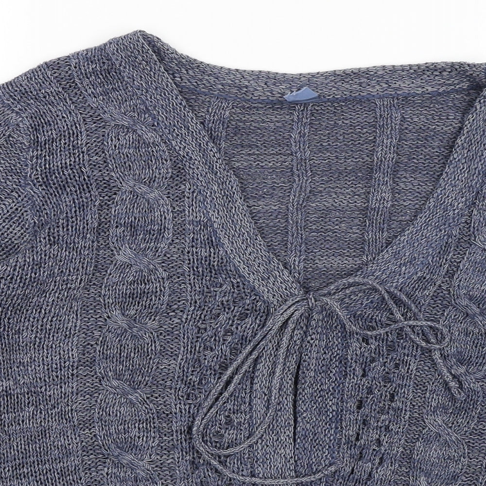 Womens UK Size 18 E-vie Blue Cardigan Jumper