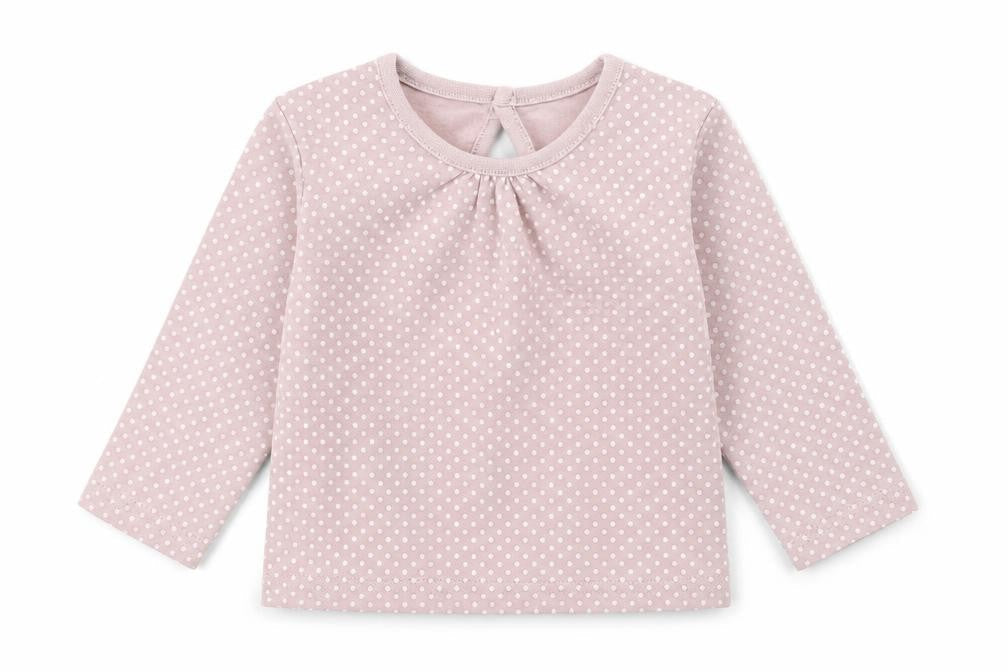 Cherokee Baby Purple Spotted  Basic T-Shirt Size 6-9 Months