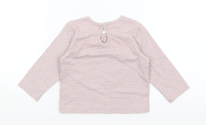 Cherokee Baby Purple Spotted  Basic T-Shirt Size 6-9 Months