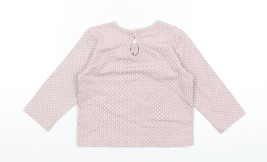 Cherokee Baby Purple Spotted  Basic T-Shirt Size 6-9 Months