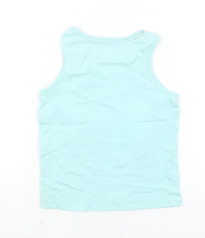 Nutmeg Girls Blue   Basic Tank Size 2-3 Years  - Cool Dude