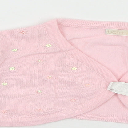 Bambini Baby Pink   Cardigan Jumper Size 12-18 Months