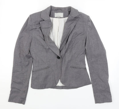 H&M Womens Grey   Jacket Blazer Size 8
