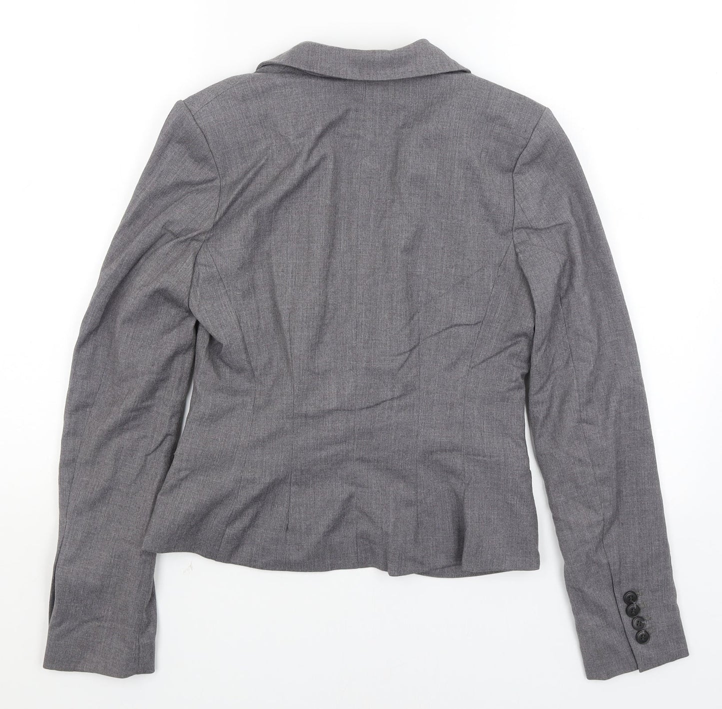H&M Womens Grey   Jacket Blazer Size 8