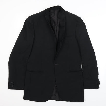 Mens UK Size M C&A Regular Black Suit Jacket