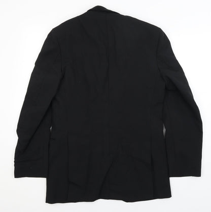 Mens UK Size M C&A Regular Black Suit Jacket