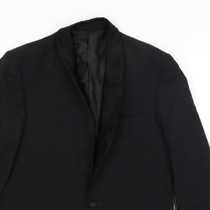 Mens UK Size M C&A Regular Black Suit Jacket