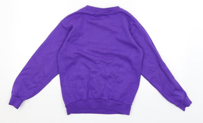 Brigade  Girls Purple   Pullover Jumper Size 8-9 Years  - Quinton Primary