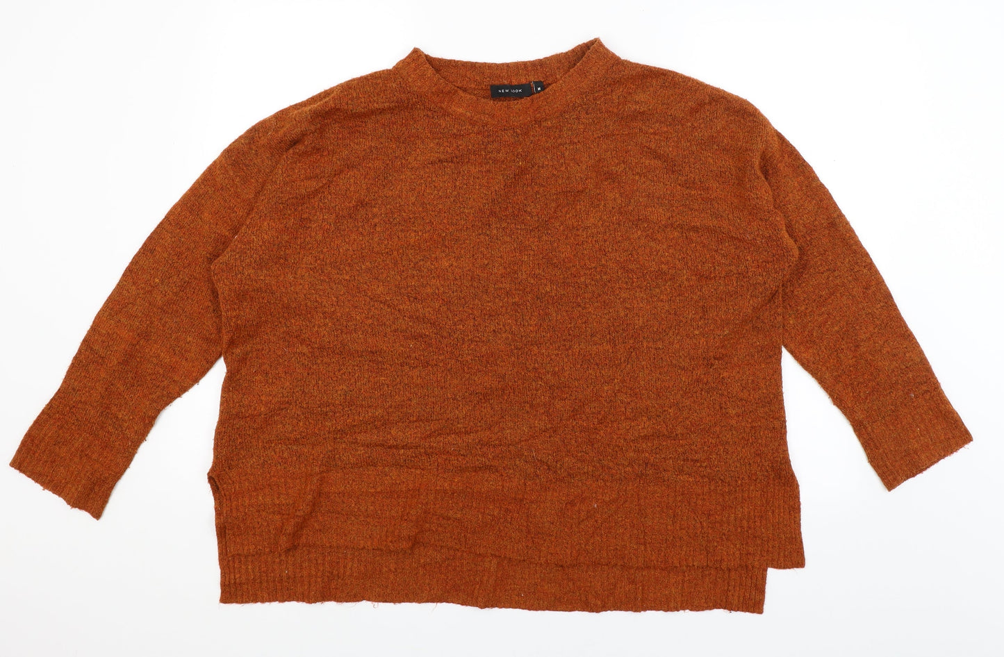 Womens UK Size M New Look Orange Pullover Jumper