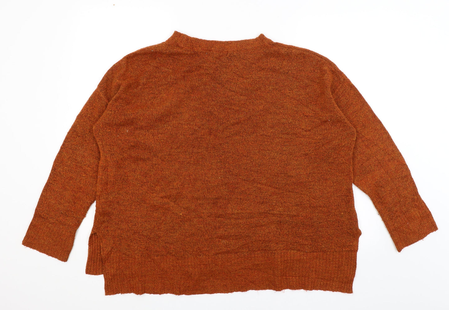 Womens UK Size M New Look Orange Pullover Jumper