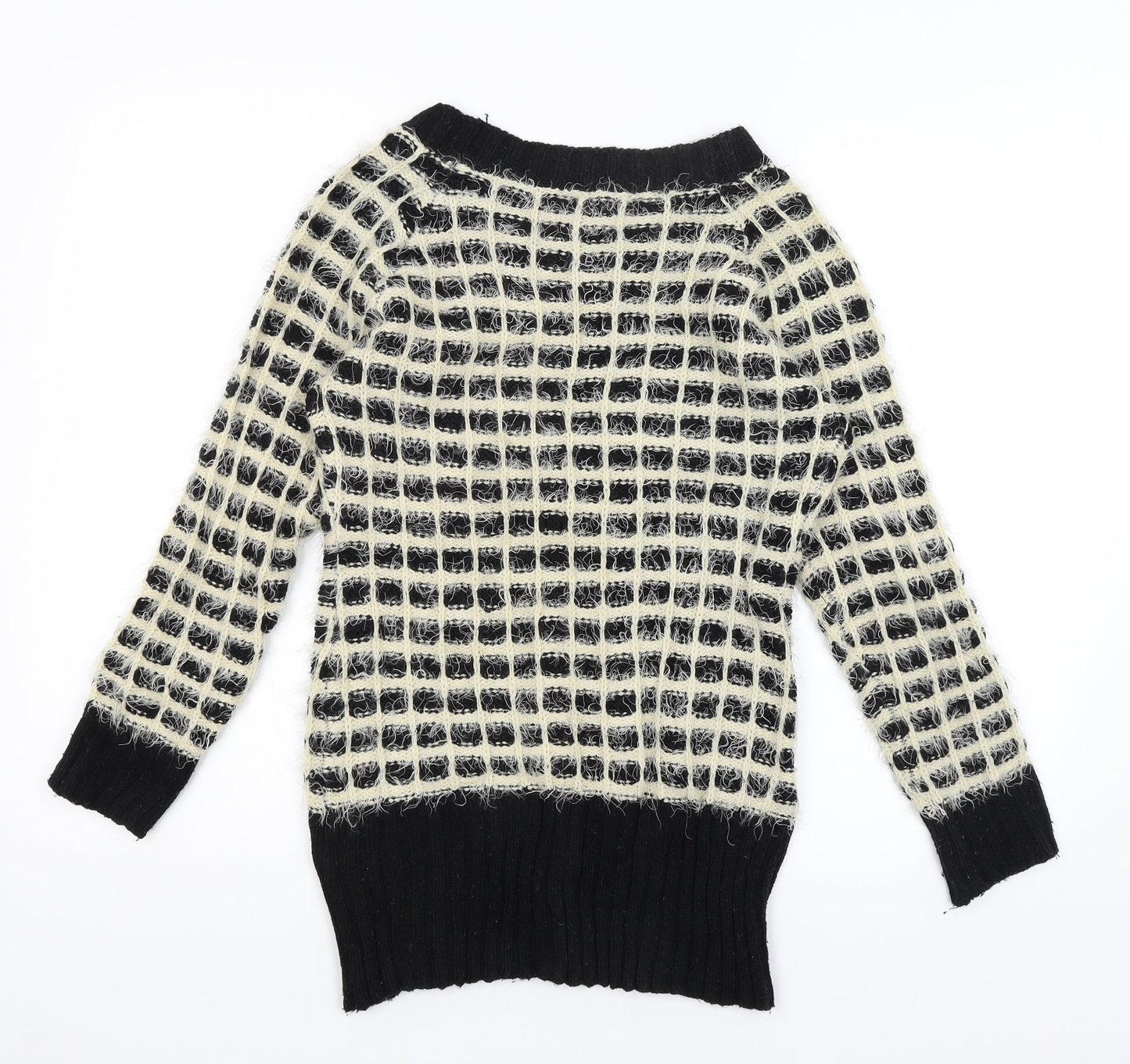 Womens UK Size S New Look Black Pullover Jumper