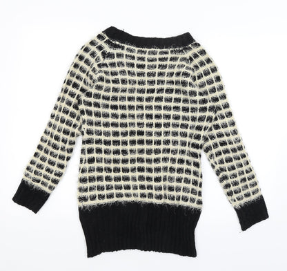Womens UK Size S New Look Black Pullover Jumper