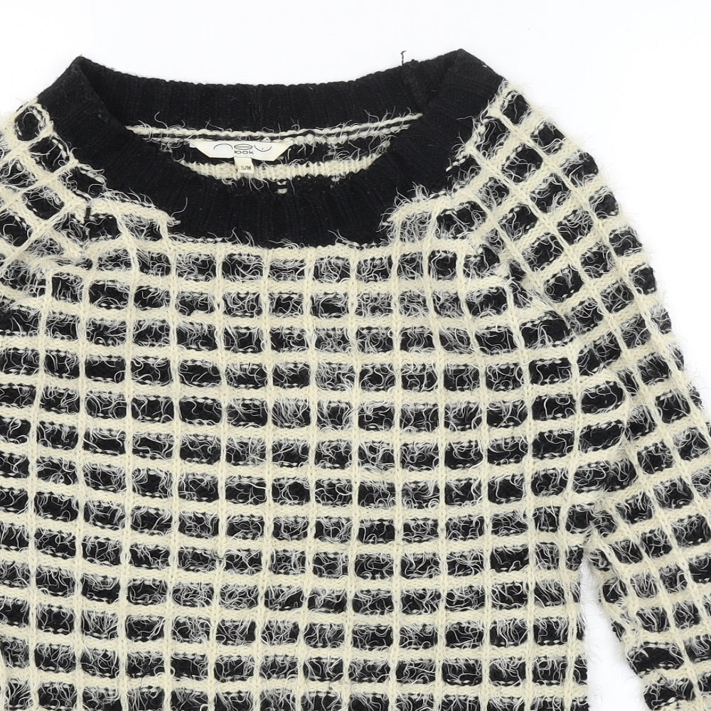 Womens UK Size S New Look Black Pullover Jumper