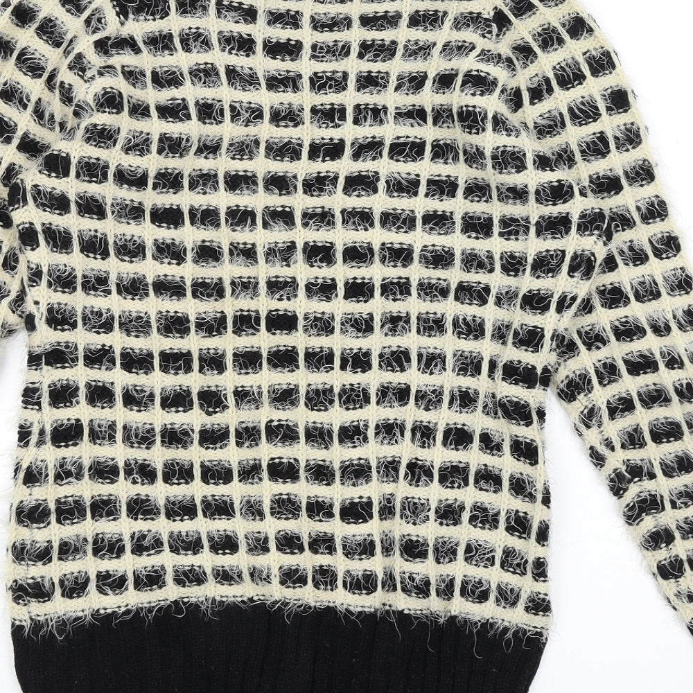 Womens UK Size S New Look Black Pullover Jumper
